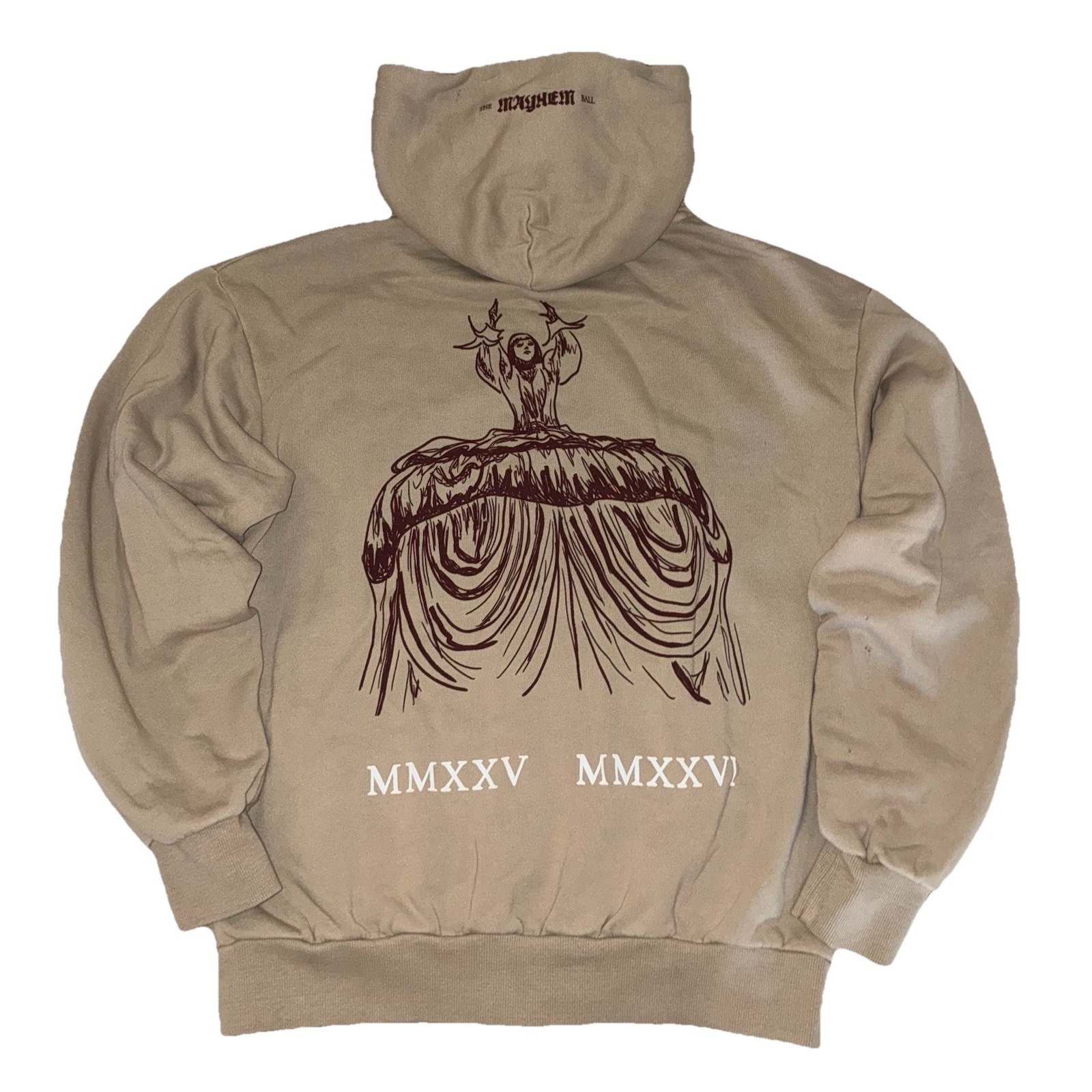 レディガガOPERA HAUS ZIP HOODIE M ベージュ Lady Gaga Opera Haus