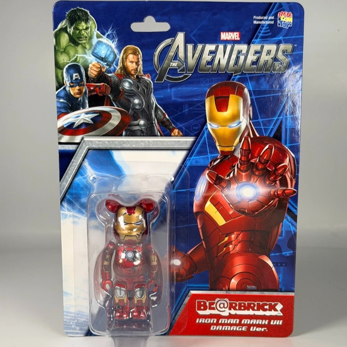 Bearbrick BE@RBRICK IRON MAN MARK VII DAMAGE 400% X Marvel Iron