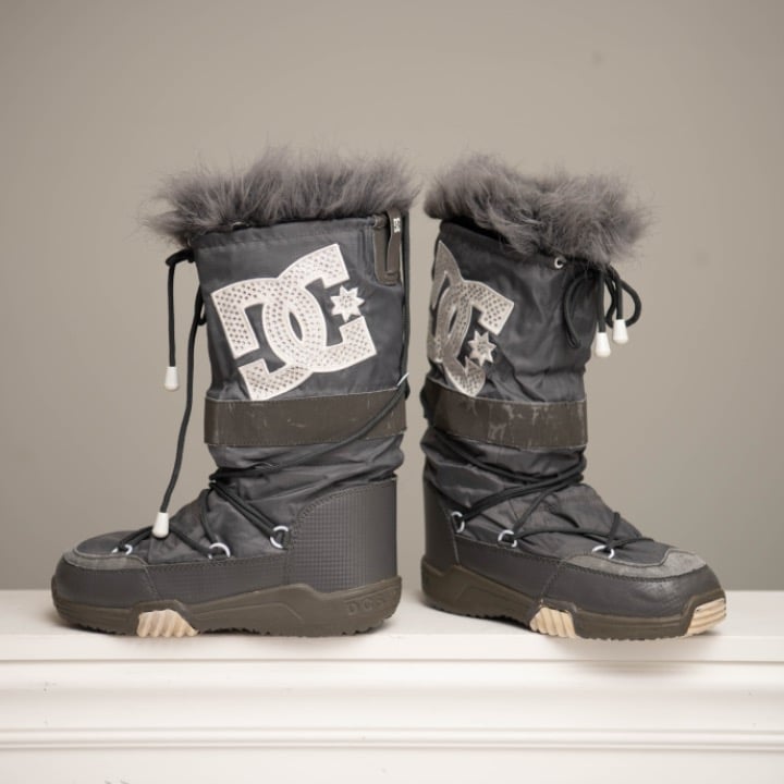 DC Chalet SE 2.0 Grey Winter Moon Boots Faux | Mercari