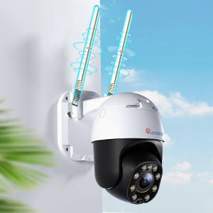 Ctronics 防犯カメラ 屋外 5MP 5GWi-Fi 自動追尾 AI検知 音光警報 夜間