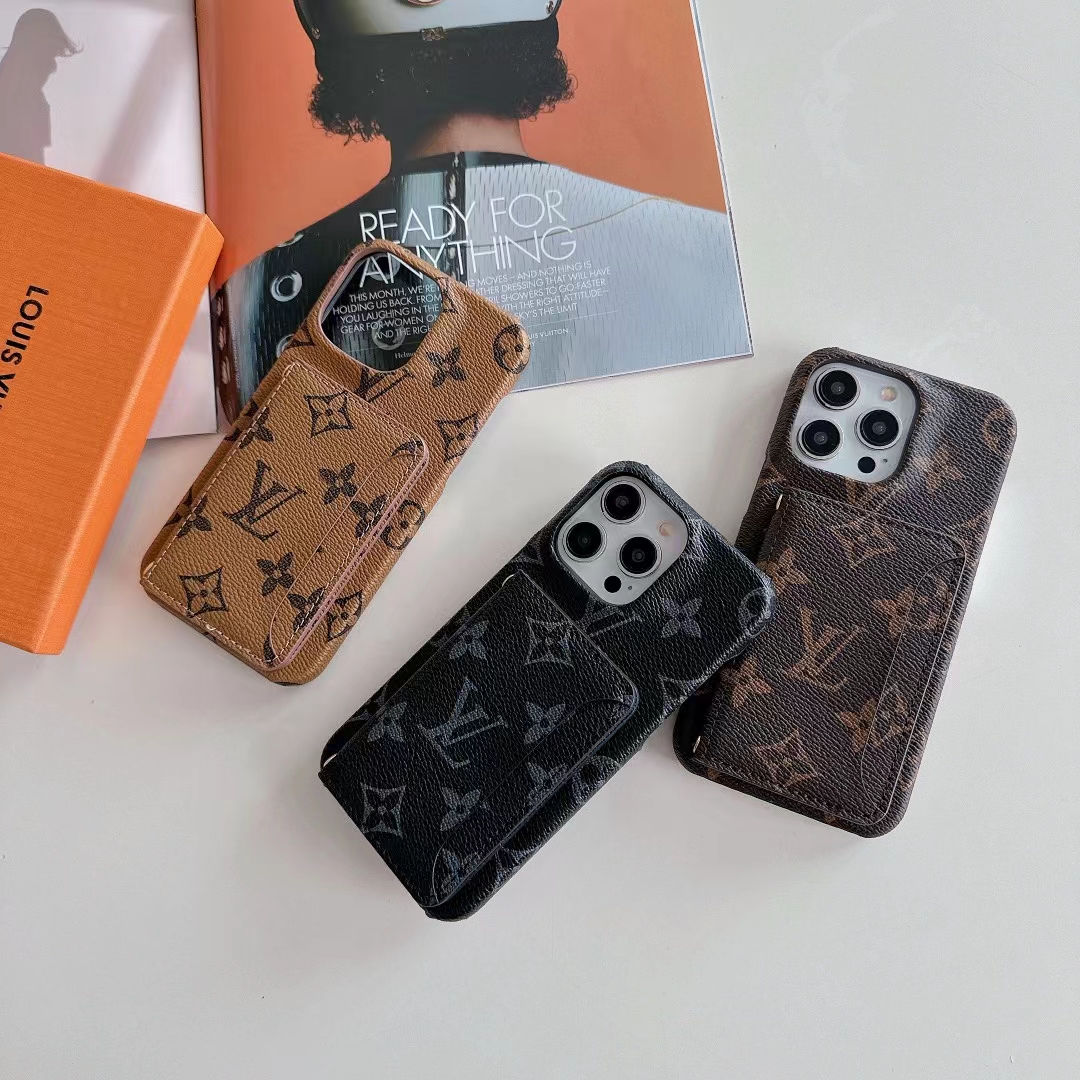 LV Wallet Card Phone Case for iPhone
