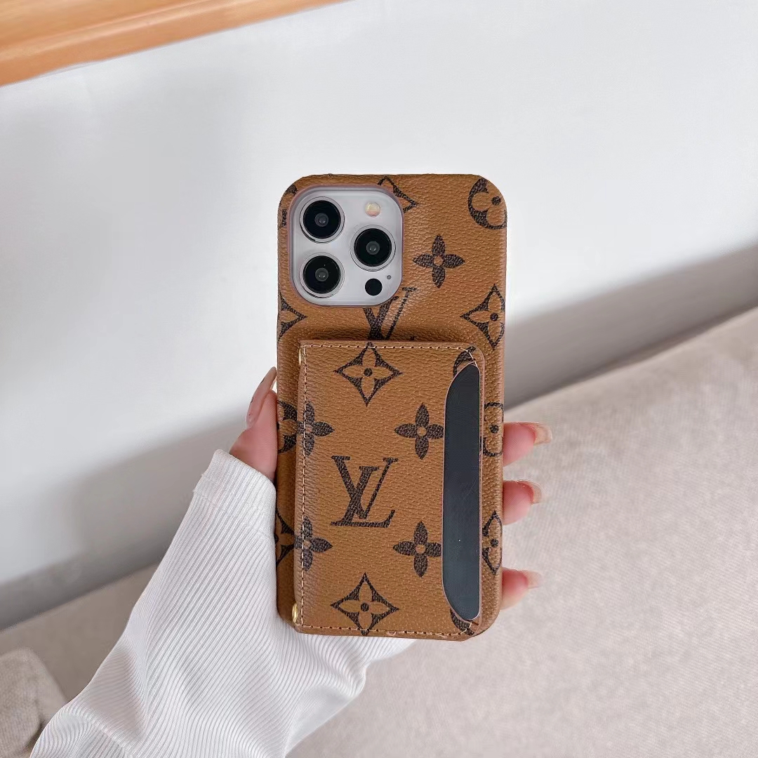 LV Wallet Card Phone Case for iPhone