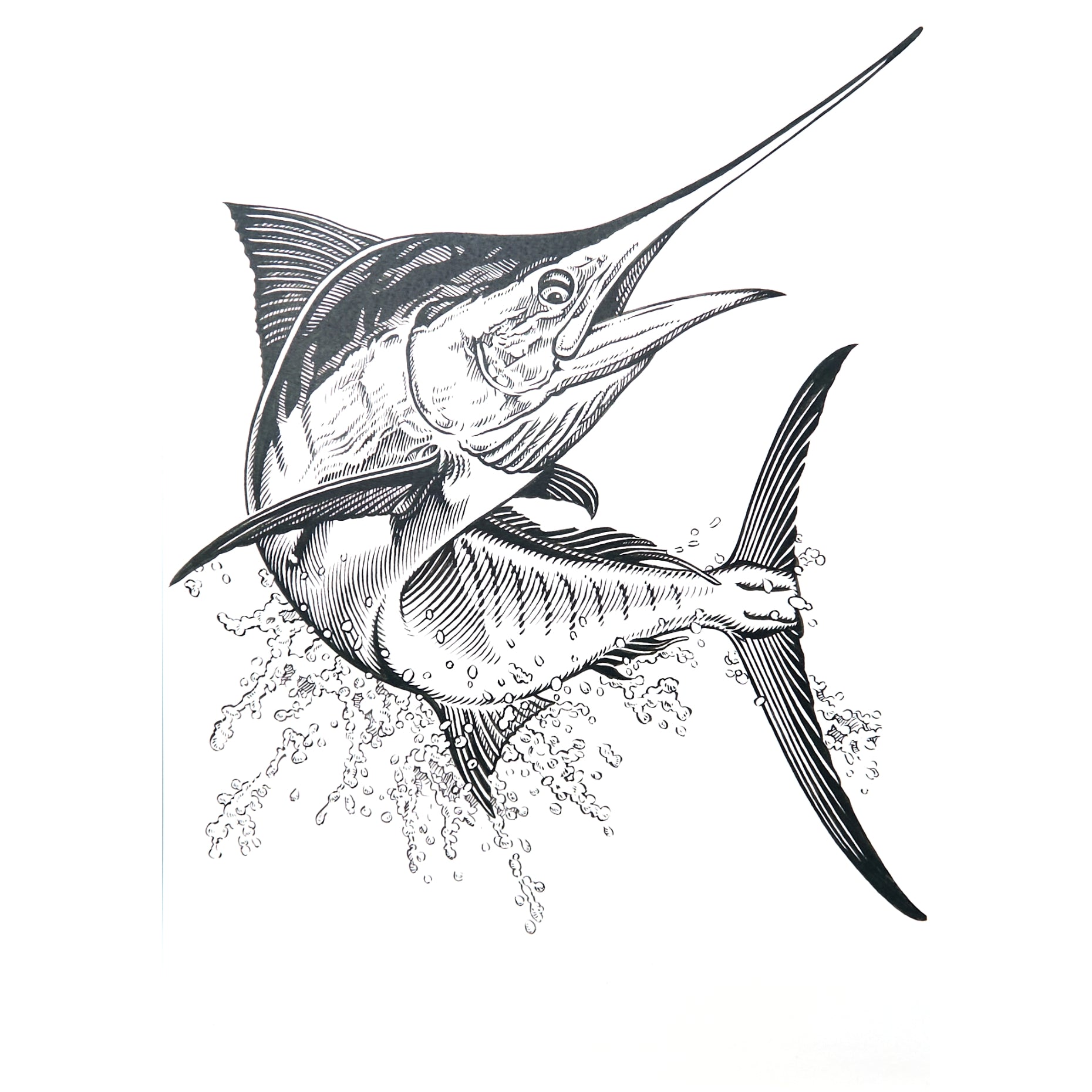 カジキ」原画 – Susumu Uchida