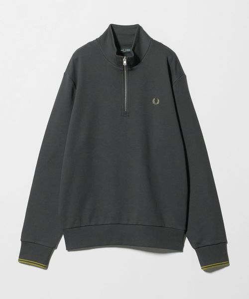FRED PERRY＞ハーフ ジップ スウェット