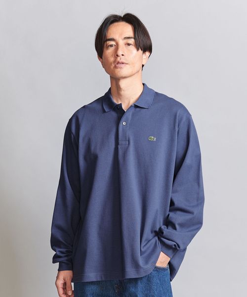 LACOSTE for BEAUTY&YOUTH＞ ロングスリーブ ビッグ ポロシャツ