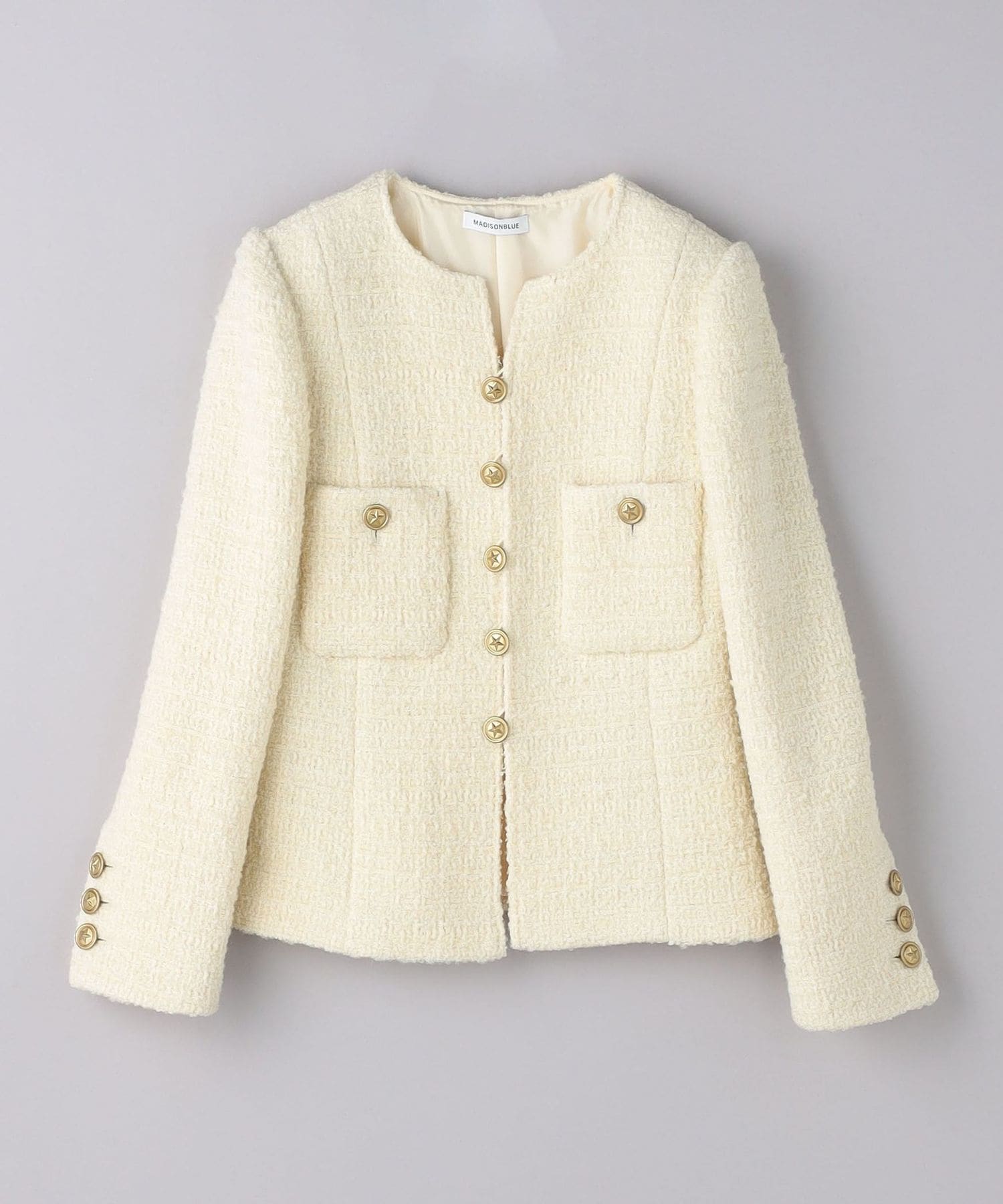 MADISONBLUE＞ノーカラー ジャケット