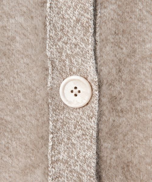 フォックスカシミヤ ニットポロ カーディガン