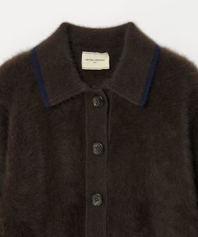 フォックスカシミヤ ニットポロ カーディガン