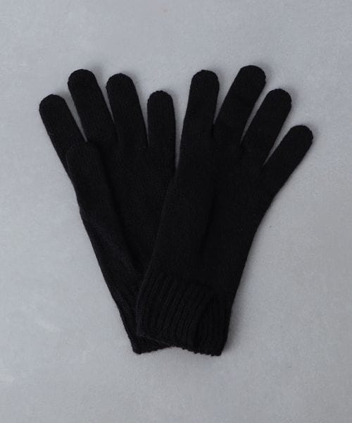 Johnstons of Elgin＞カシミヤ スリットカフス グローブ