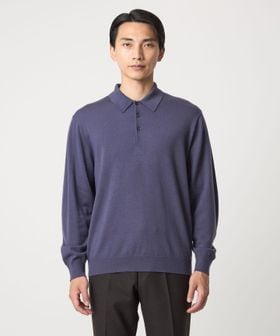 Super 120's ハイゲージ ニット ポロシャツ