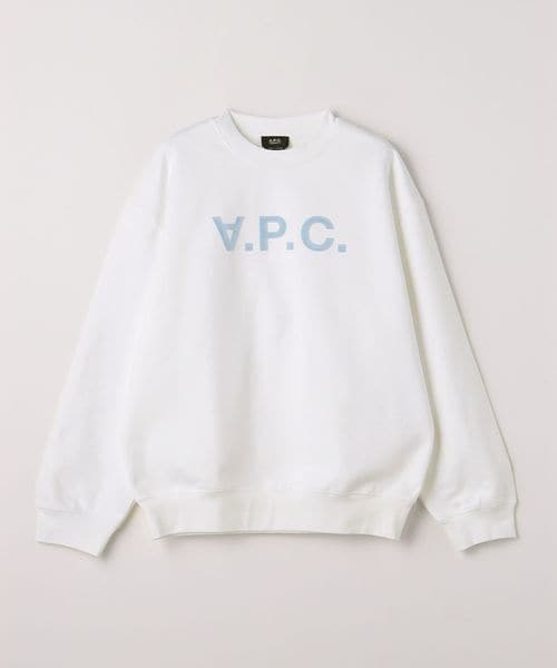 A.P.C.＞オーバーサイズ VPCロゴ クルーネック スウェット