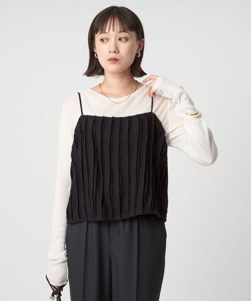 ジャガード ガーゼ キャミソール