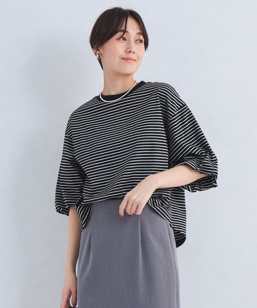 パフギャザースリーブ プルオーバー カットソー