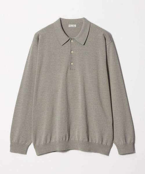Steven Alan＞ ハイツイスト 3B ニットポロシャツ NARROW