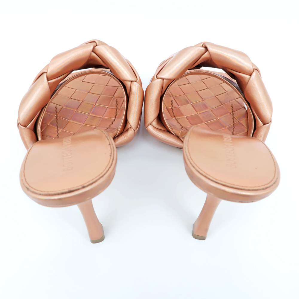 名東】【BOTTEGA VENETA】ボッテガ ヴェネタ リド ミュール メタリック