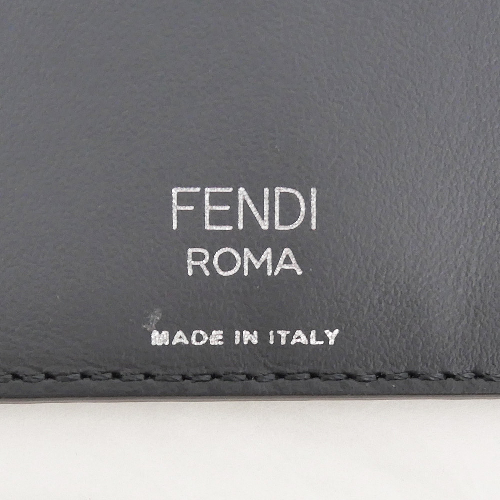 名東】【FENDI】フェンディ カードケース 名刺入れ ズッカ ブラック