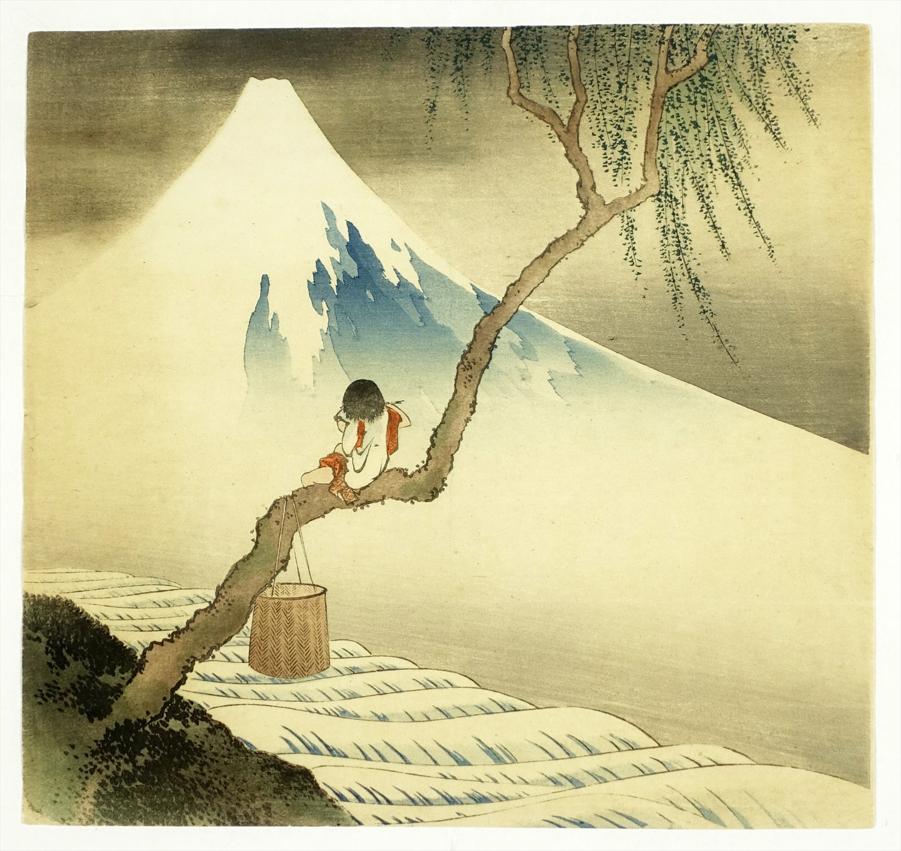 尾形月耕木版画 （童子 仮題） | 山星書店 浮世絵 Yamaboshi-Shoten