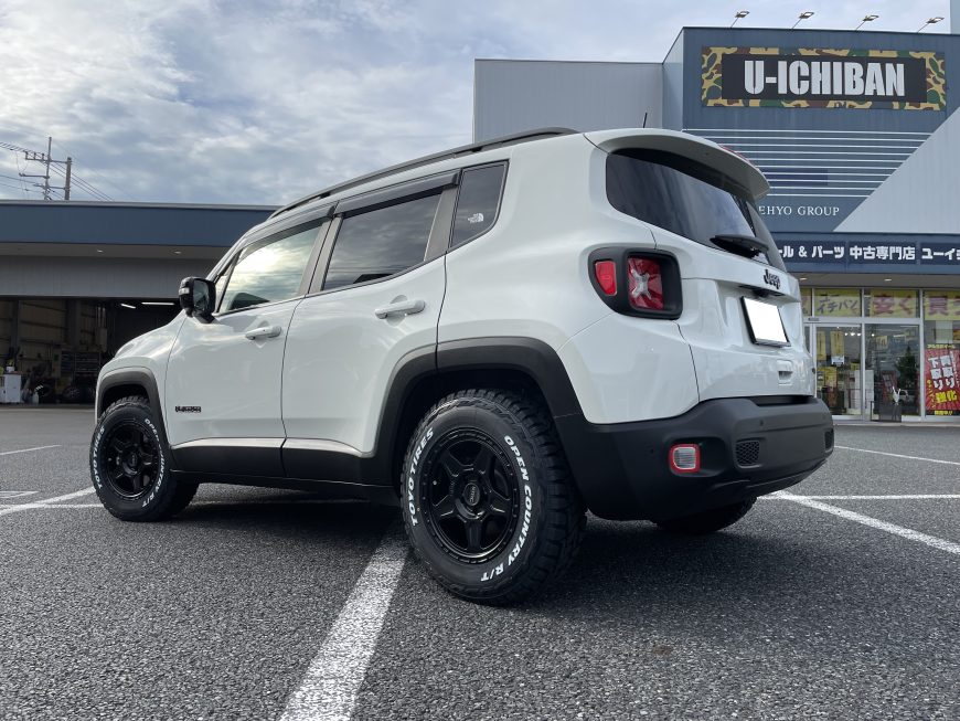JEEP レネゲードに16インチ！KMC KM721 ALPINE ＆ TOYO オプカンRTで