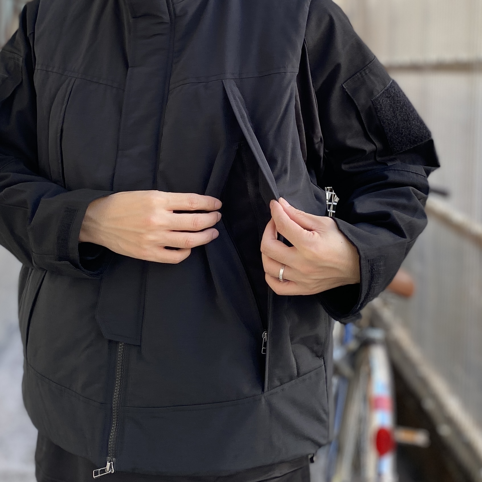 Audience】60/40クロス Sorona Dupont 中綿 PCU LEVEL7 ベスト Black