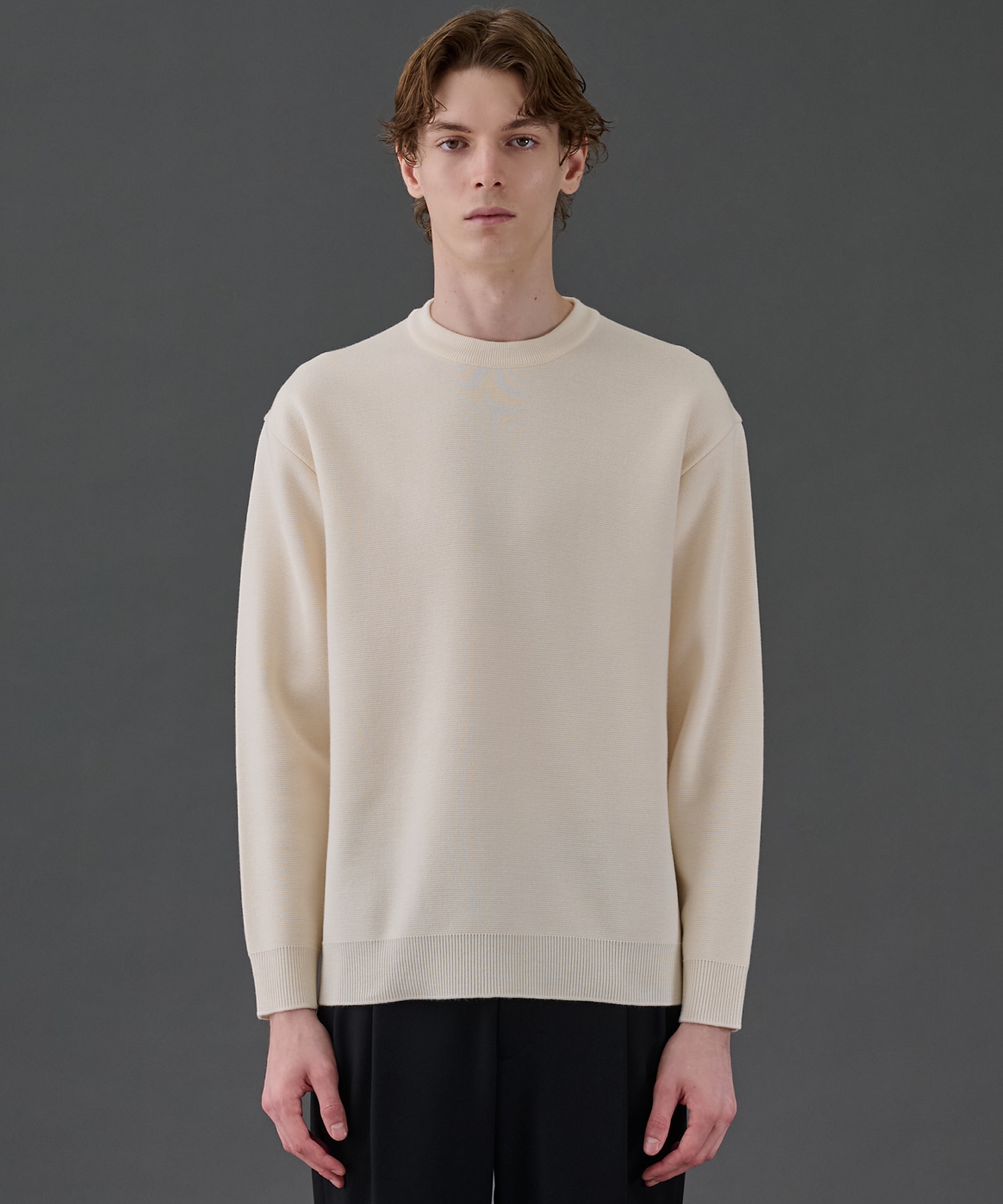 アウトラスト メリノウール クルーネックニット(1 OFF WHITE