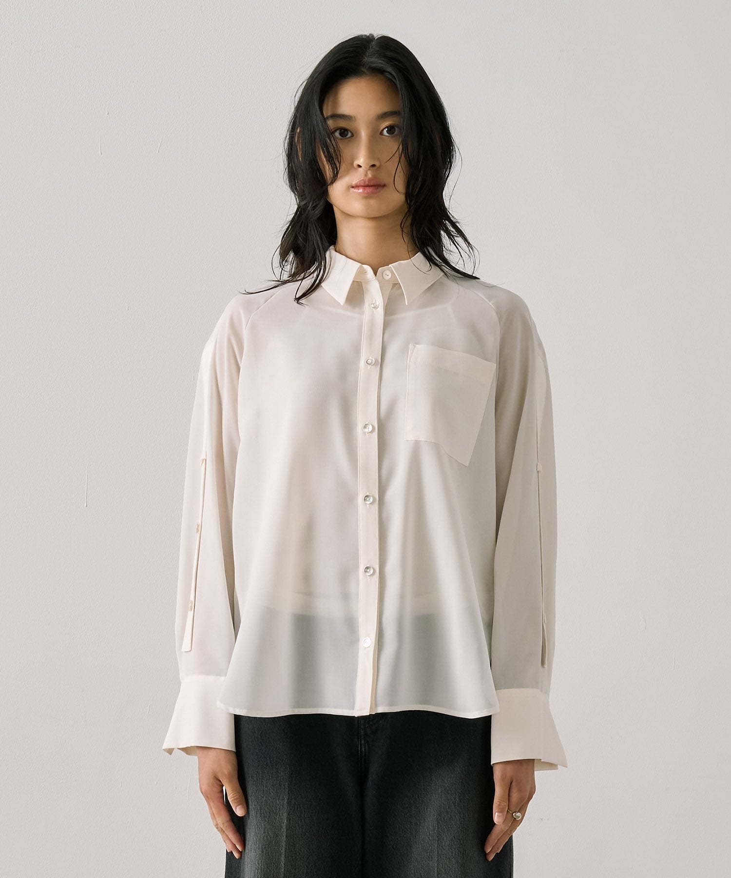 2WAYスリーブシアーシャツ(FREE IVORY): : ウィメンズ｜UNITED TOKYO