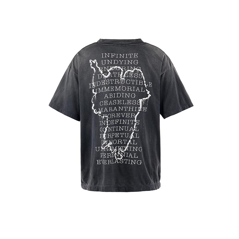 セントマイケル SM-HR8-0000-006 SS TEE / HOPE SPRING / BLACK メンズ