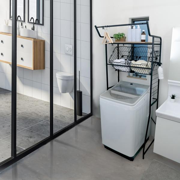 洗濯機ラック 収納 ランドリーラック 洗濯機 収納ラック 洗濯機上