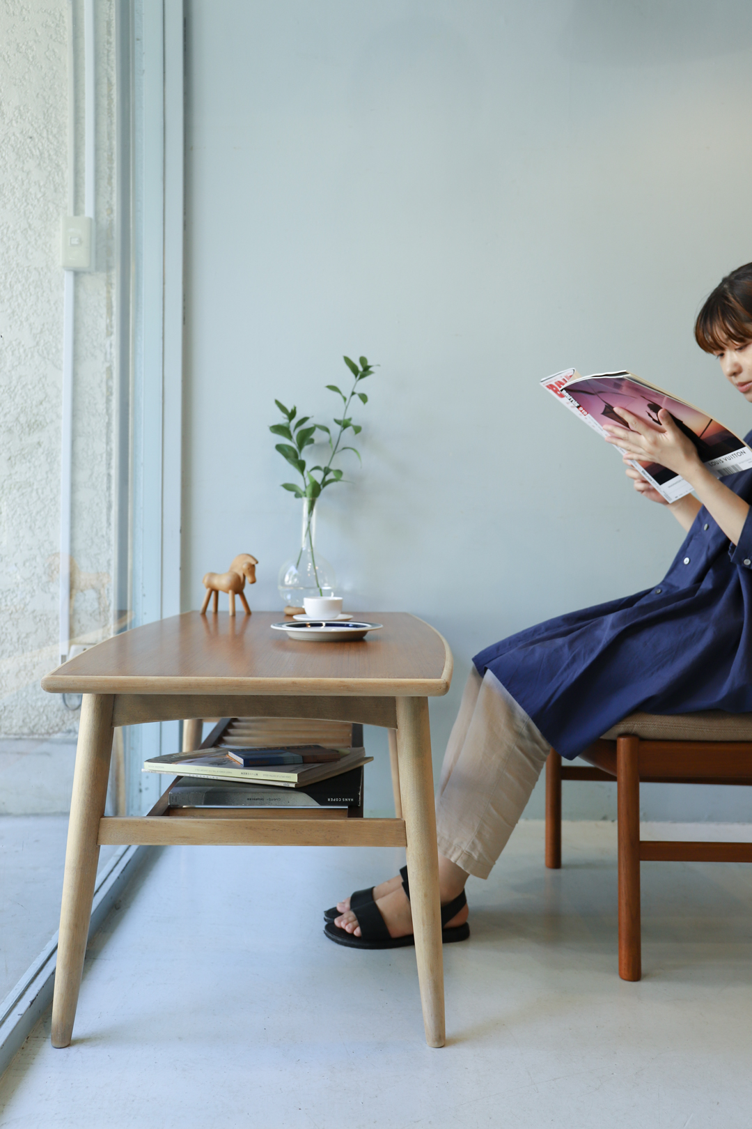 ヴィンテージ コーヒーテーブル センターテーブル チーク材 レトロ