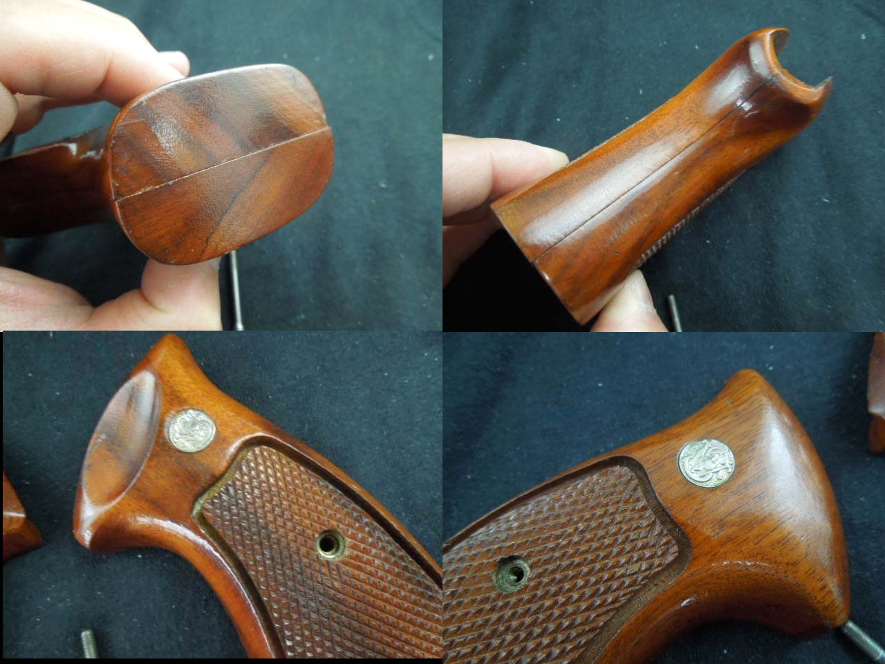S&W実物純正Nフレーム木製グリップ - USPD GEAR
