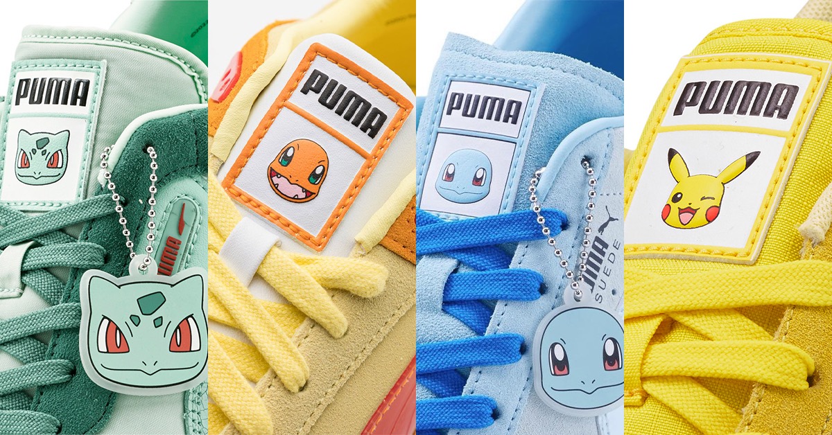 Pokémon × PUMA コラボスニーカーコレクションが国内11月12日より発売