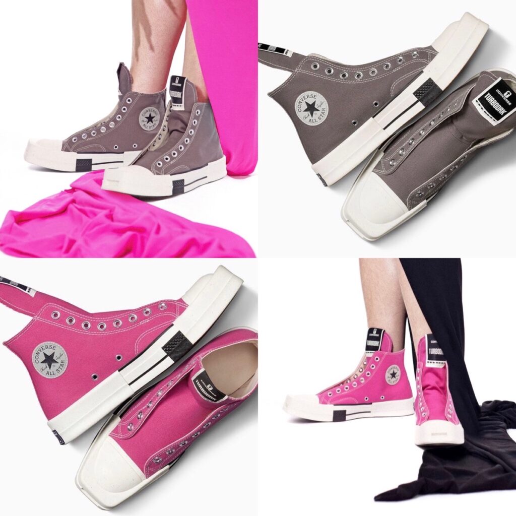 Rick Owens DRKSHDW × Converse 『TURBODRK Chuck 70 Hi Laceless』が