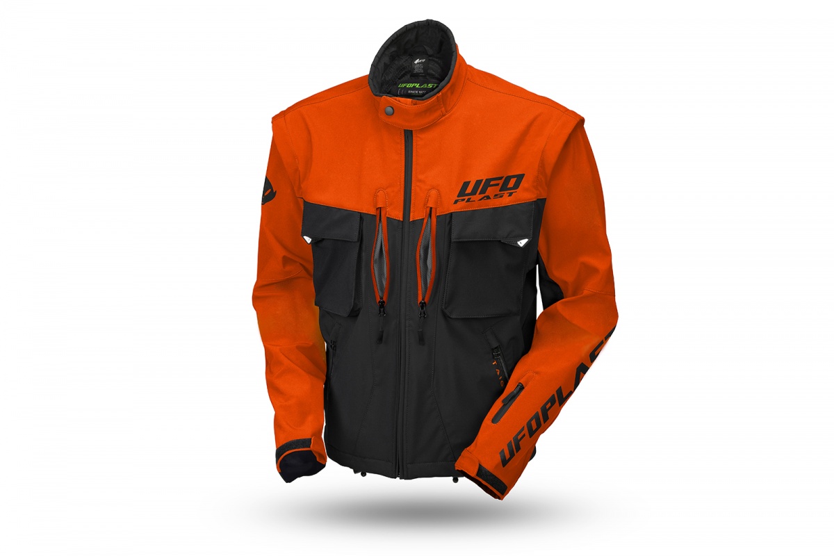 Taiga enduro jacket with protections included neon orange - Ufo
