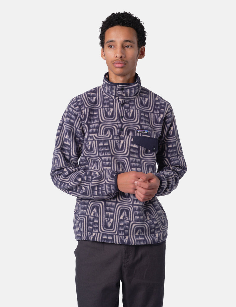 Patagonia LW Synchilla Snap-T Fleece - Flow: Sunken Blue | Urban