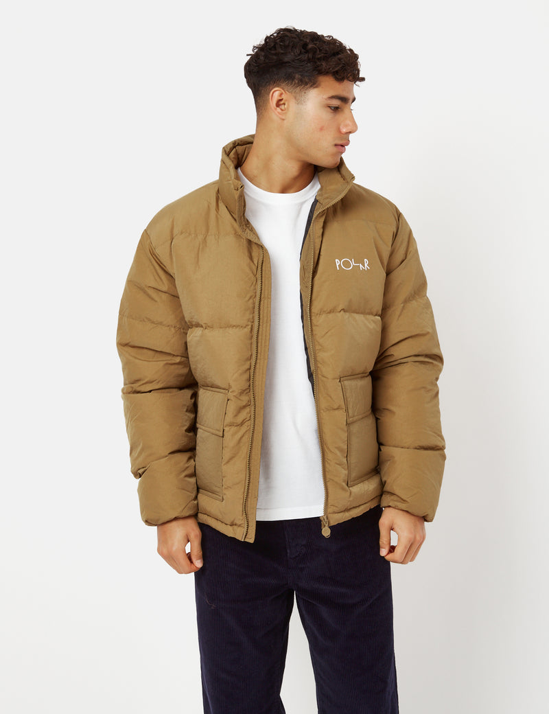 Polar Skate Co. Pocket Puffer Jacket - Antique Gold I Urban Excess