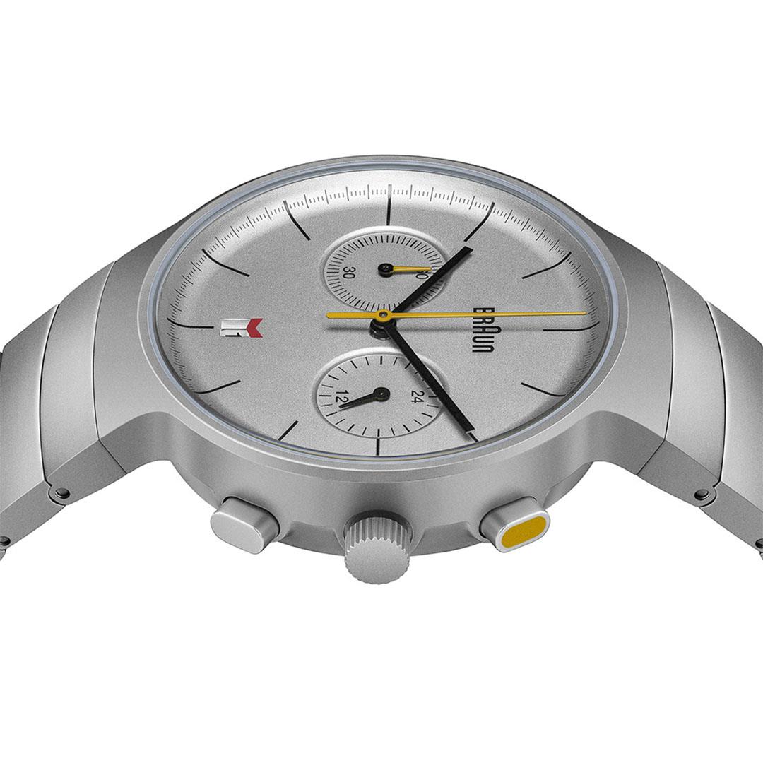 BN0265 Braun gents classic chronograph watch - silver dial and