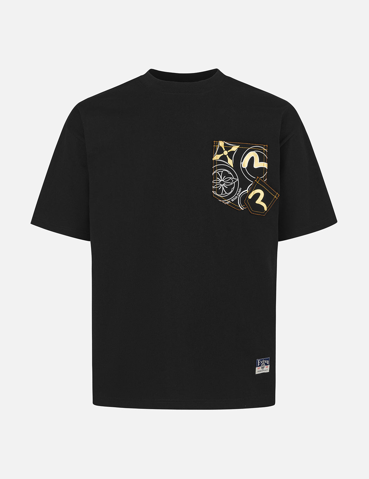 Multi-Pocket and Multi-Print Loose Fit T-shirt – EVISU