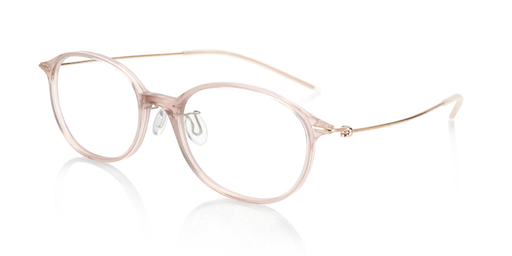 Peach on Gold Round Glasses incl. $0 High Index Lenses with