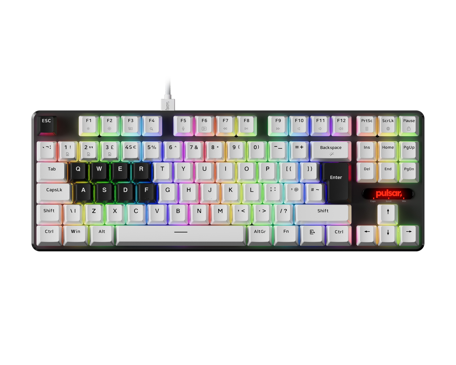 Pulsar PCMK 2 HE TKL Mechanical Keyboard ISO - White - us
