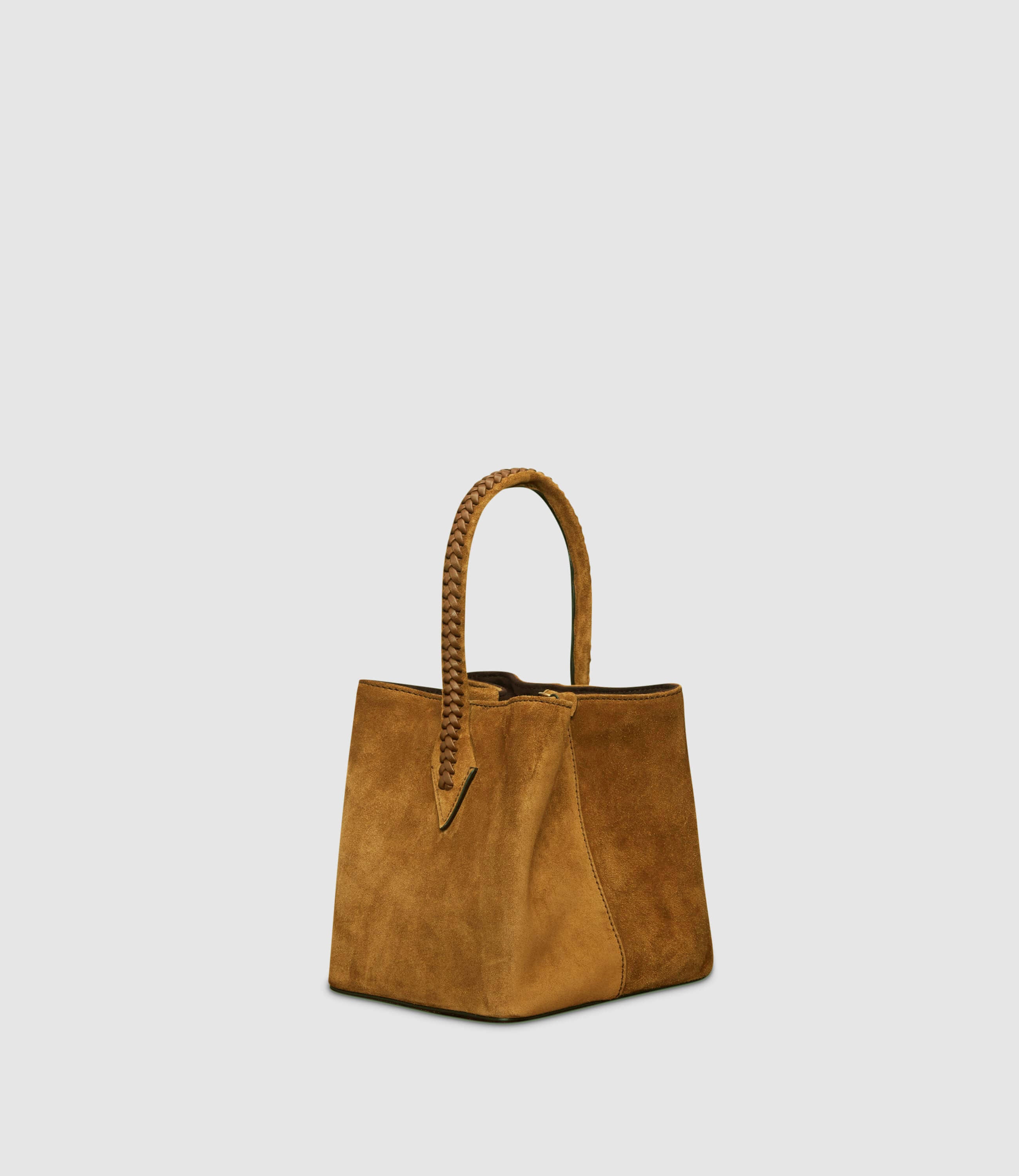 Metier - Women's Vérité Mini Bucket Bag - Tan Suede – Métier US