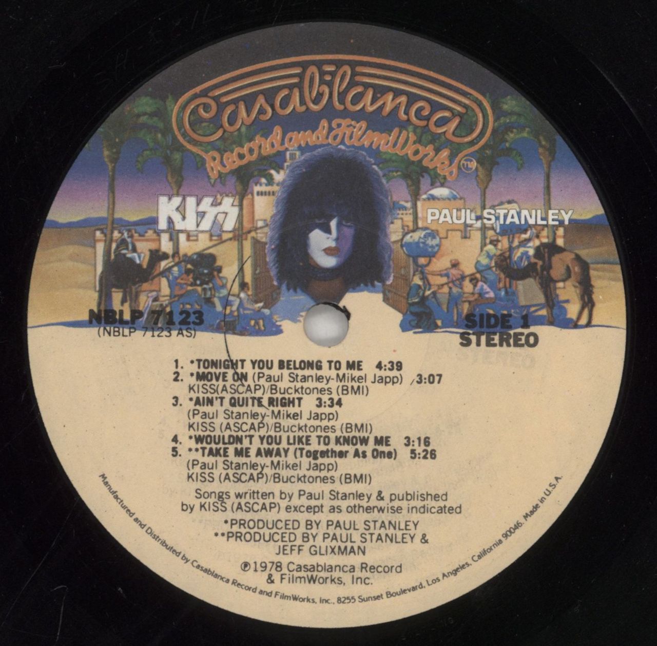 Kiss Paul Stanley + Mural Poster - EX US Vinyl LP — RareVinyl.com