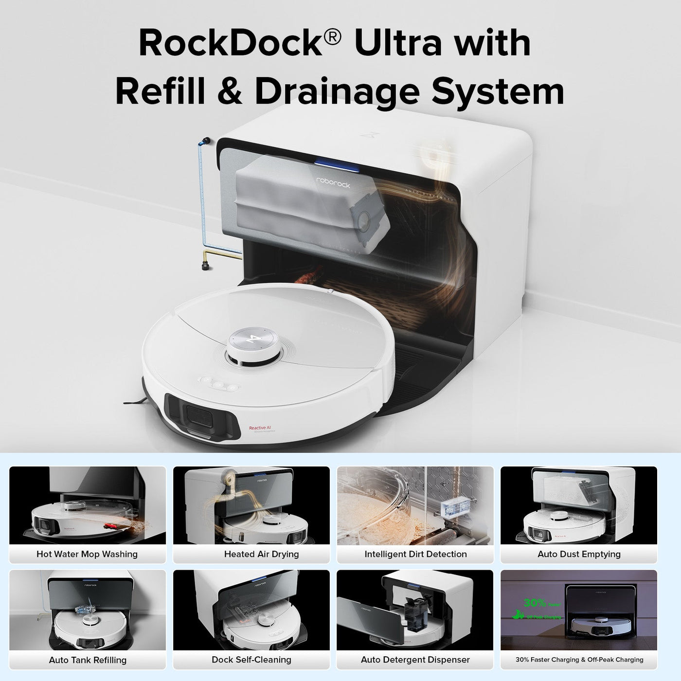 Roborock S8 MaxV Ultra with Refill & Drainage System | Roborock US