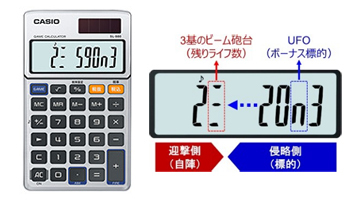カシオの懐かしのゲーム電卓が「SL-880」として復活、シューティング