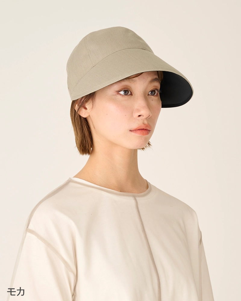 ワイドキャップ｜完全遮光帽子｜サンバリア100 | 完全遮光日傘