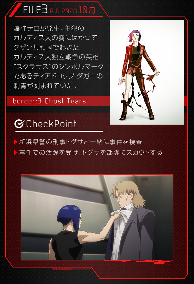 攻殻機動隊ARISE/新劇場版 Blu-ray BOX 発売記念特集〈Chapter1 作品