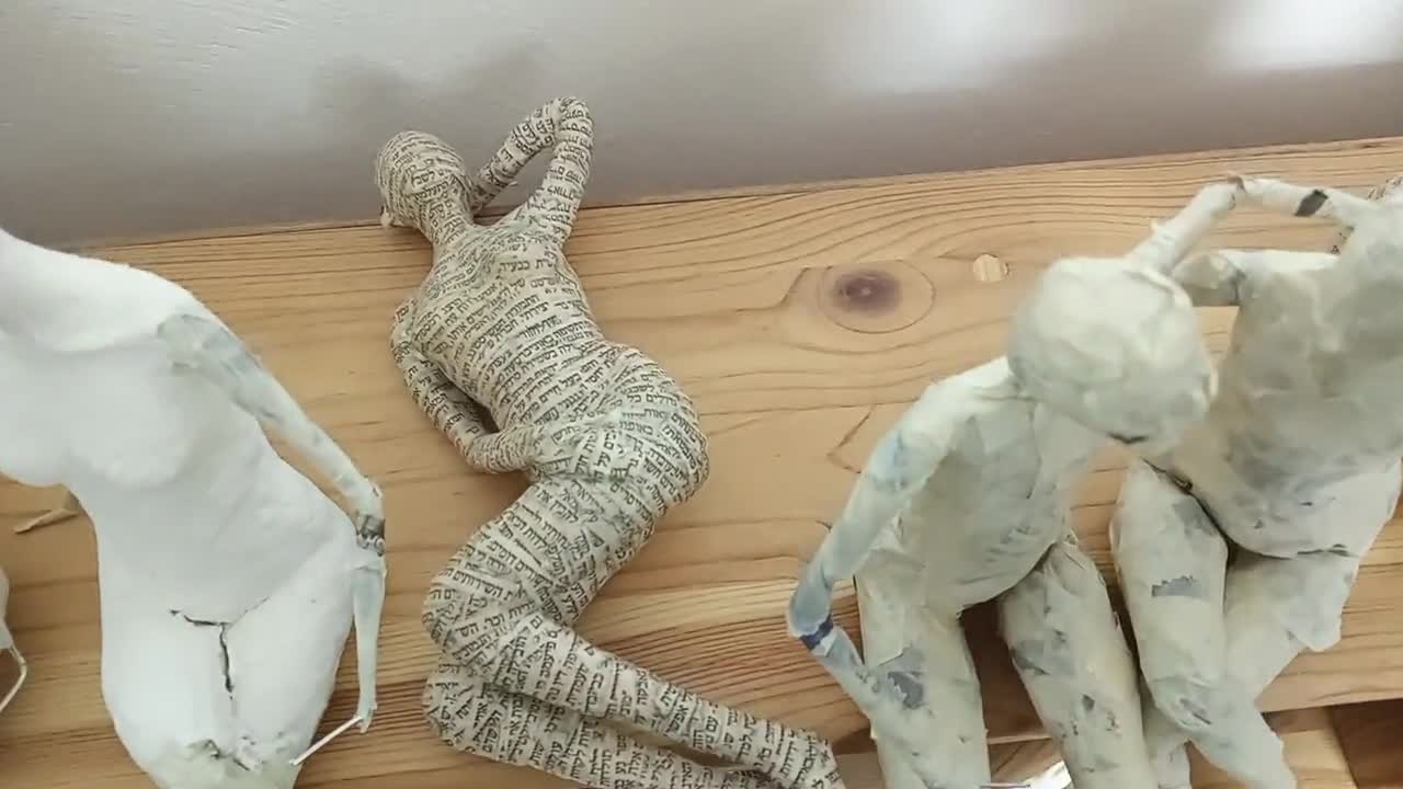 A Paper Mache Sculpture of a Young Woman - Etsy