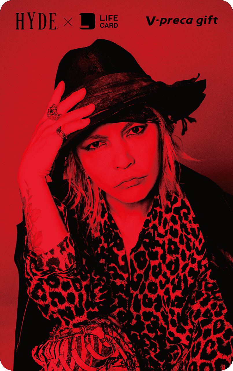 HYDE × LIFE CARD】NEWビジュアル Vプリカ登場＆ツアーにてブース出展