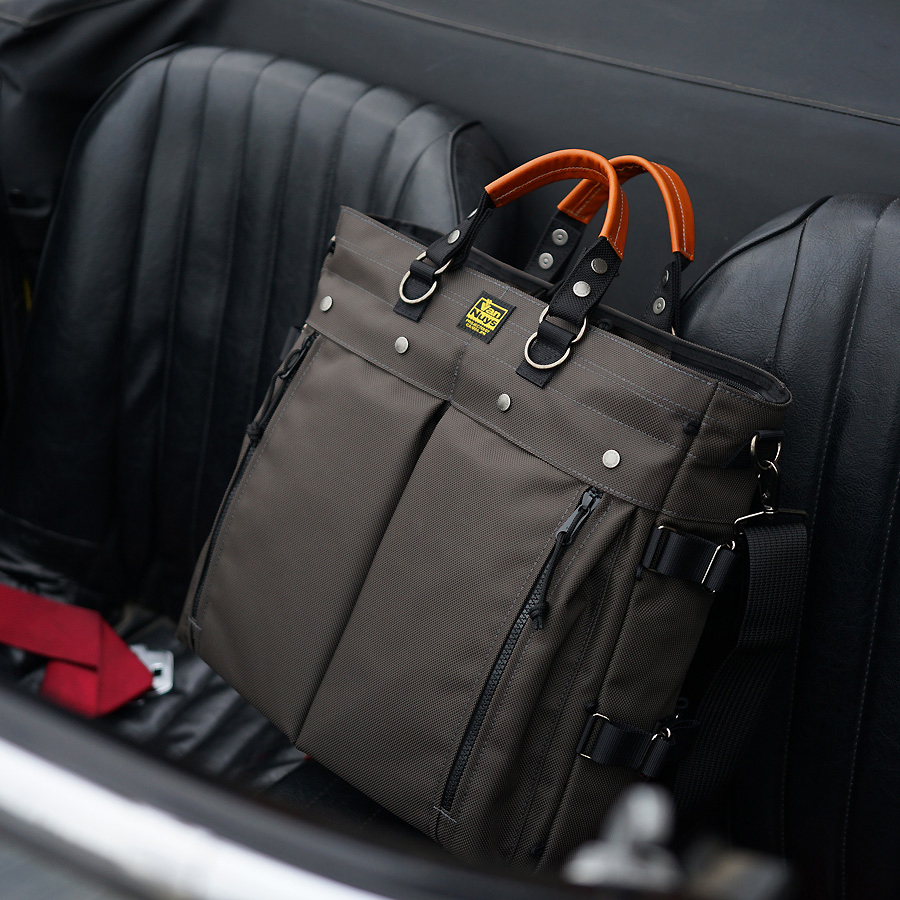 N183：フライヤー 3wayブリーフトート／ダブルファスナーVanNuys