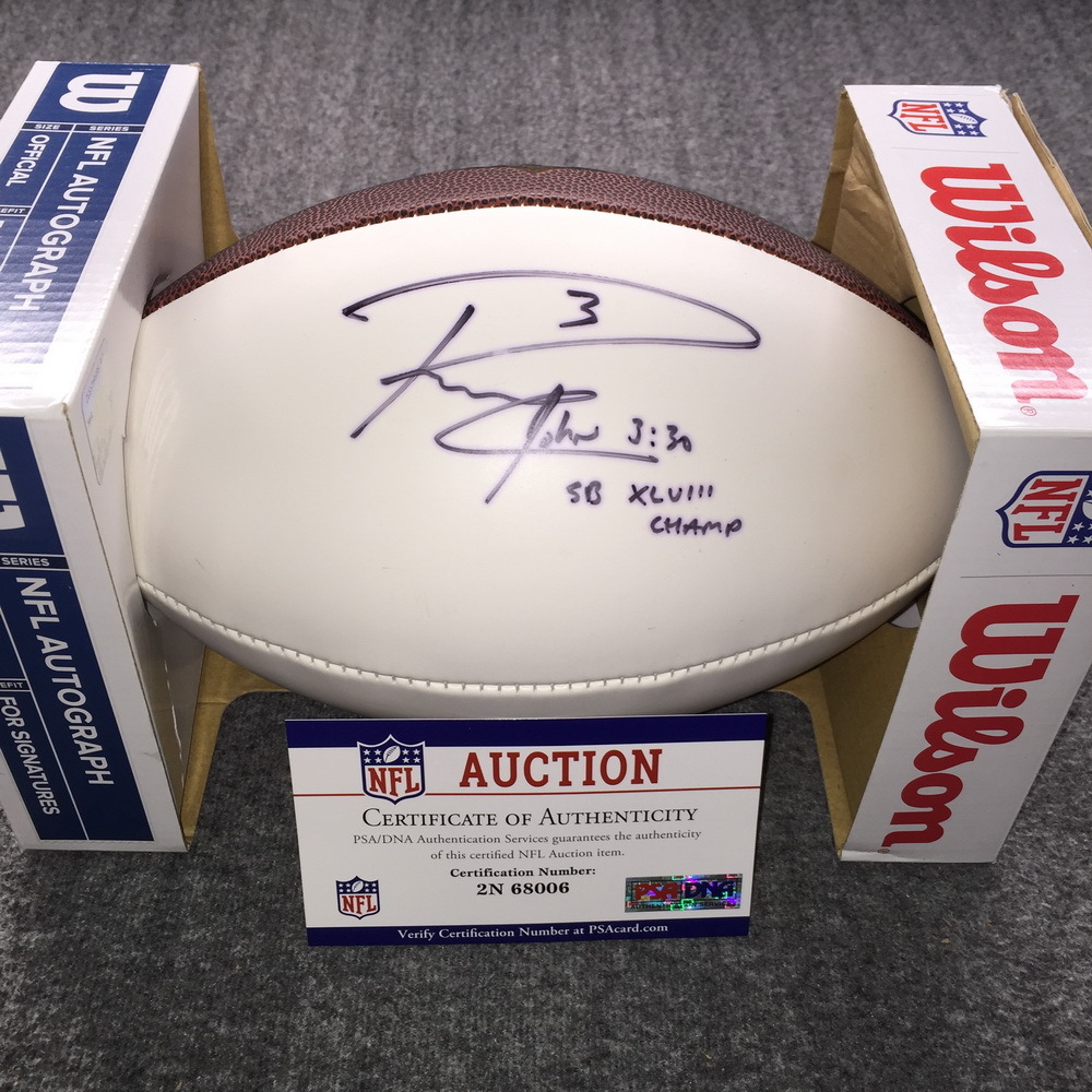 NFL - Seahawks Russell Wilson Signed Panel Ball w/ Super Bowl 48