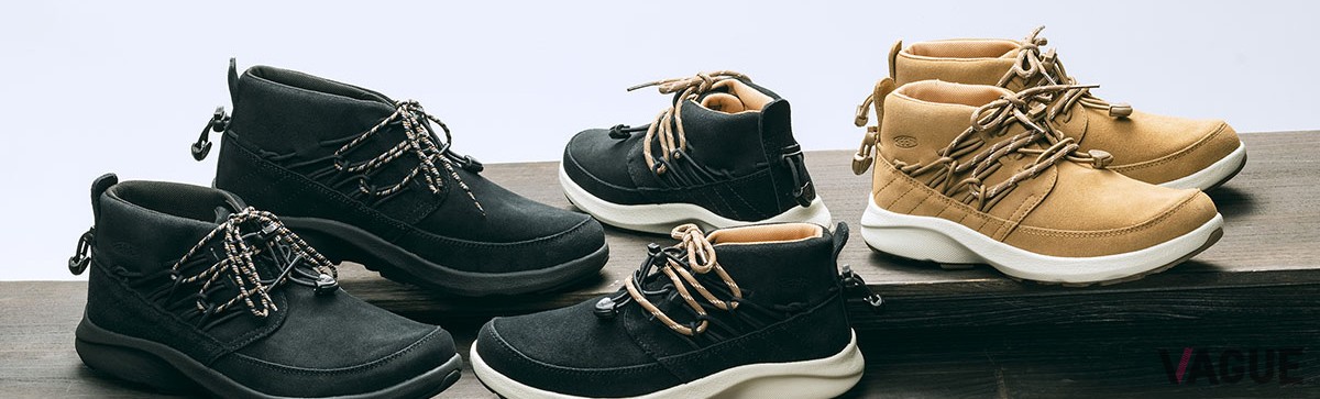 クラシックなアッパーとスニーカーソールを融合！ キーンの“ユニーク