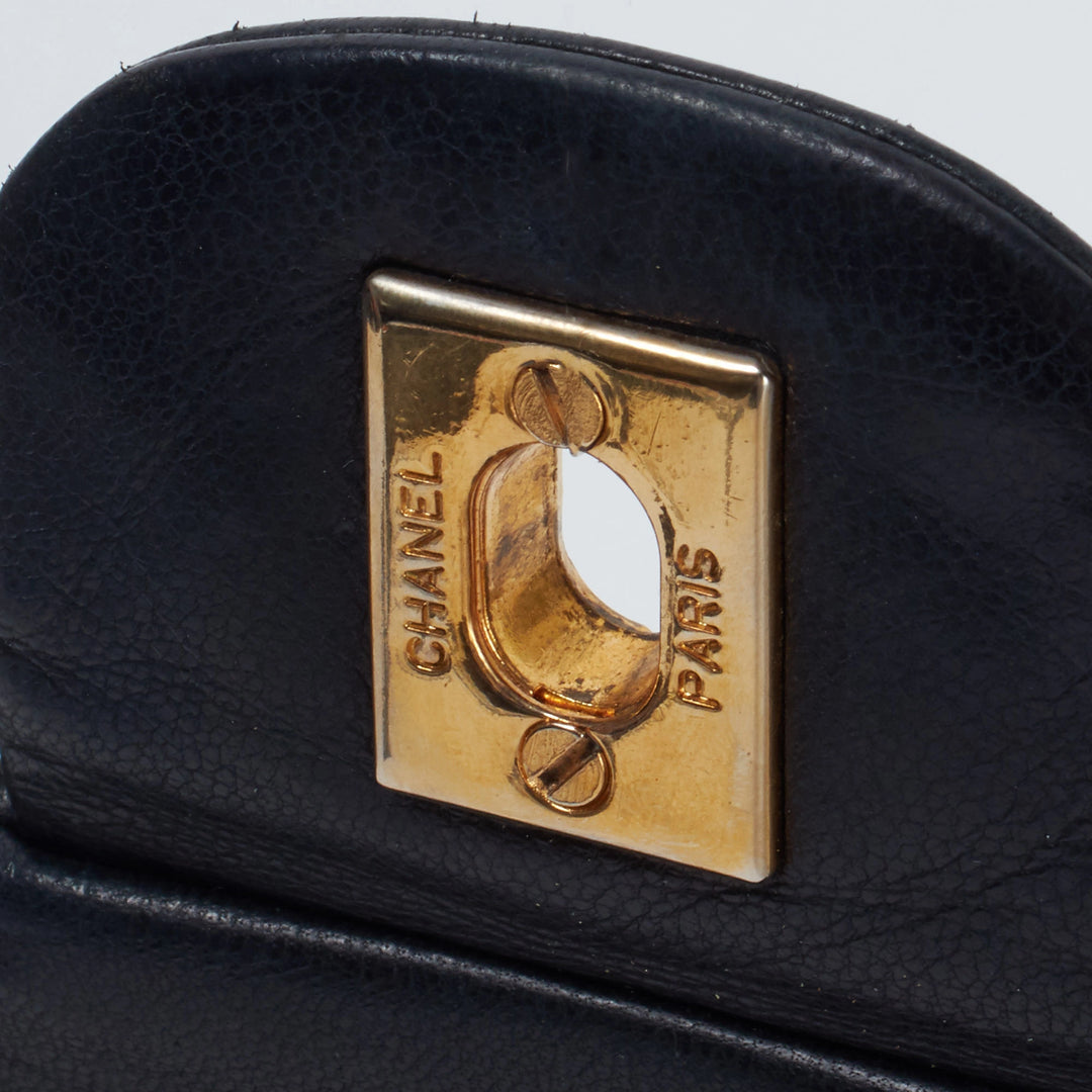 CHANEL/シャネル】マトラッセ ダブルフラップ ターンロック チェーン